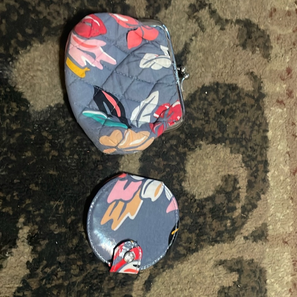 Gently used Vera Bradley Coin Purse and Mirror